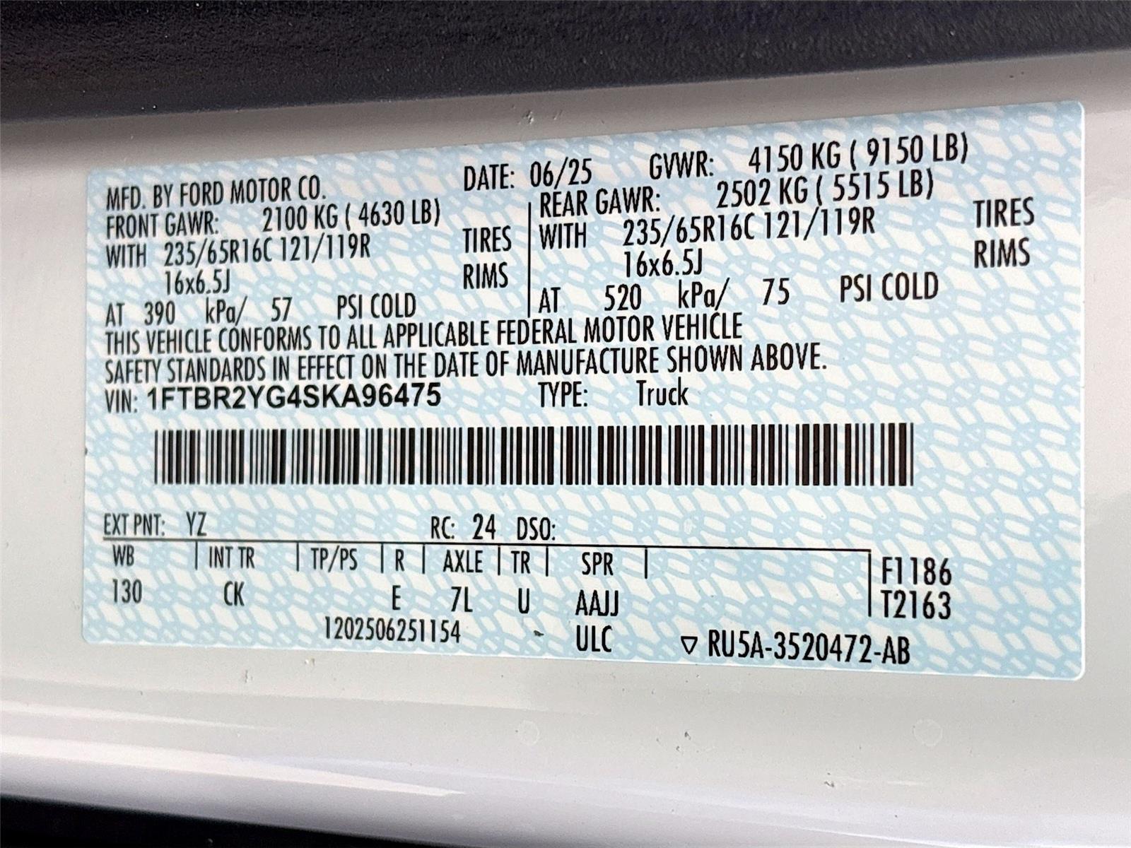 2025 Ford Transit Cargo Van