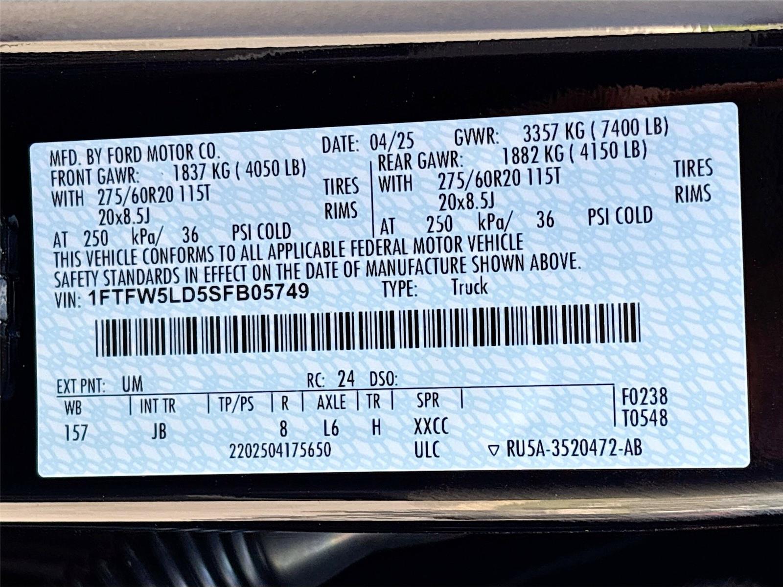 2025 Ford F-150 LARIAT