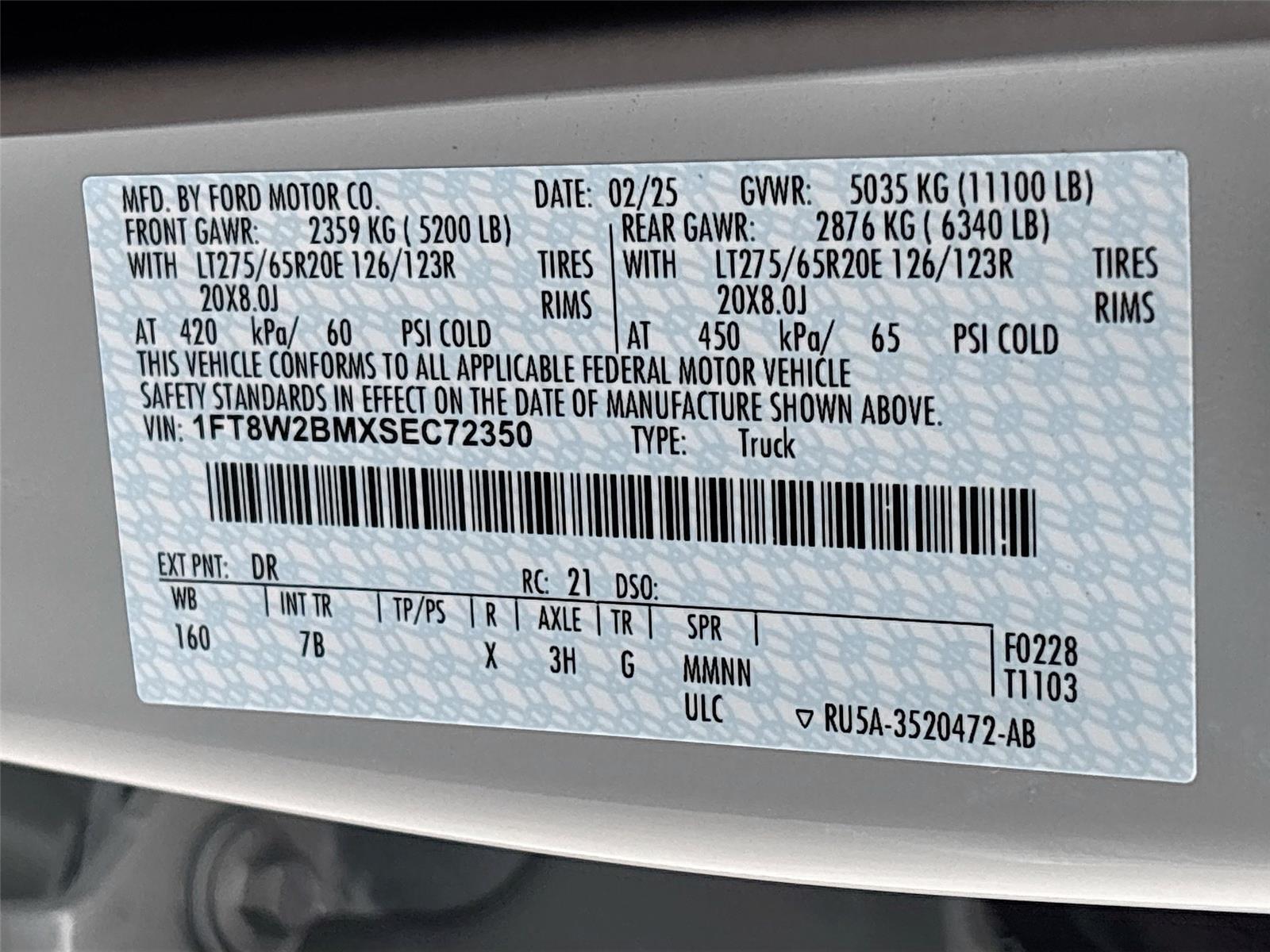 2025 Ford Super Duty F-250 SRW Platinum