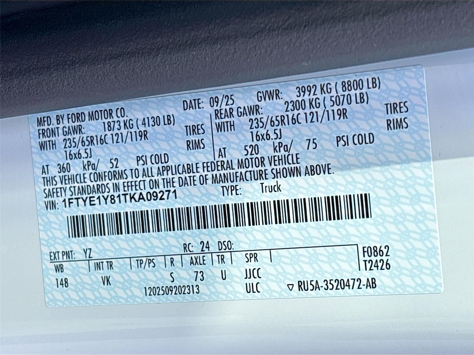 2026 Ford Transit Cargo Van