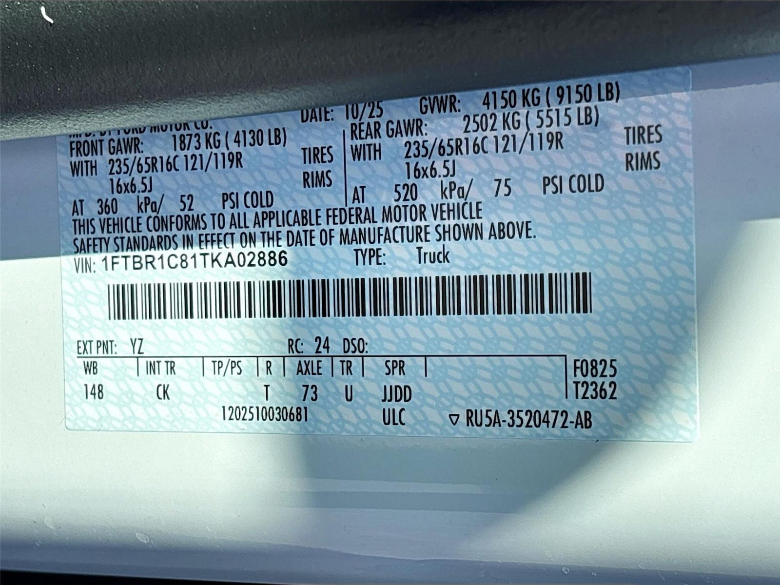 2026 Ford Transit Cargo Van