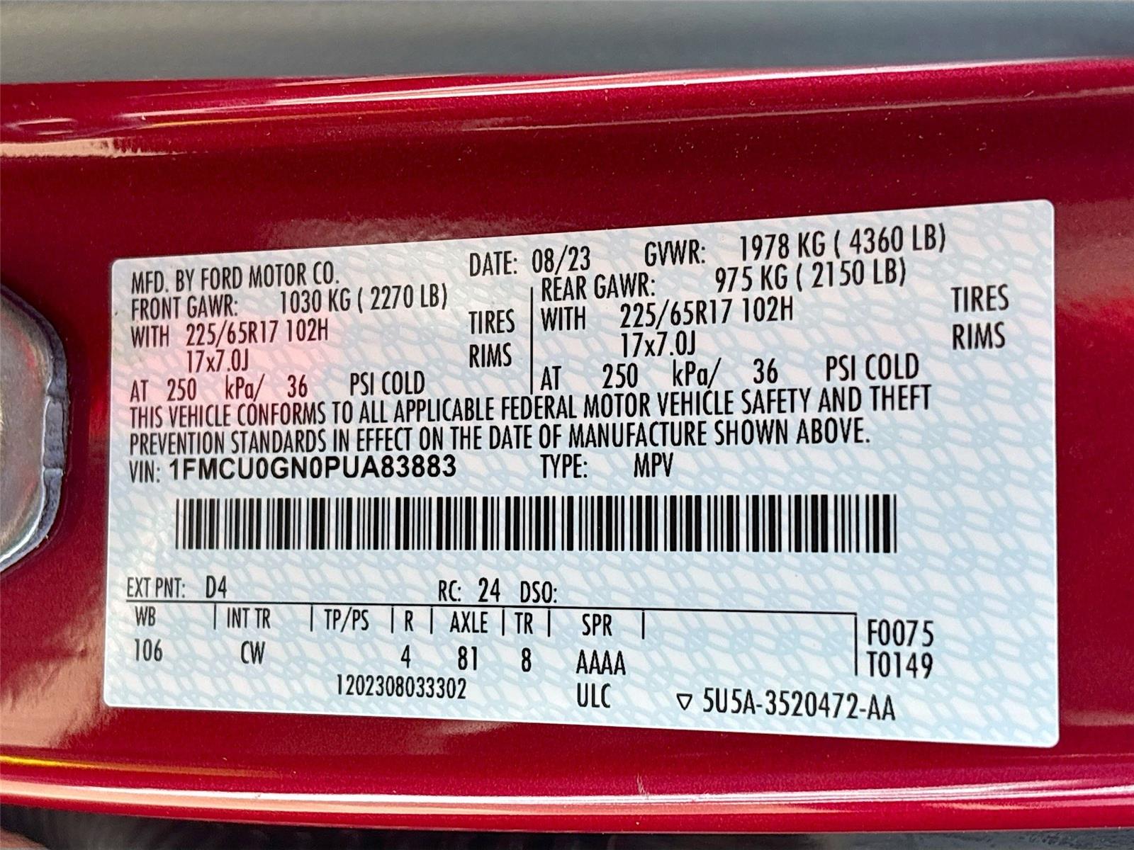 2023 Ford Escape Active