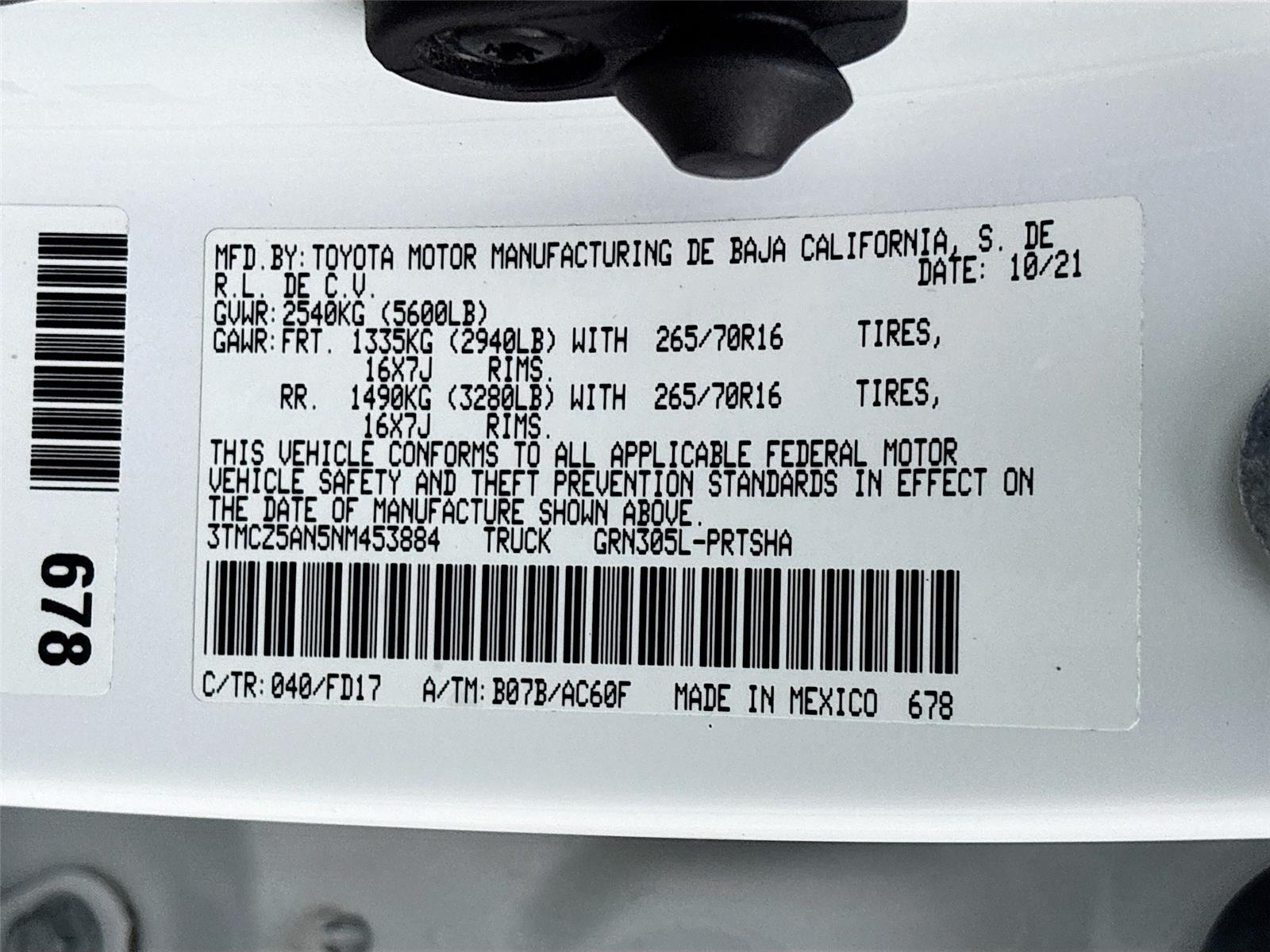 2022 Toyota Tacoma TRD Off Road