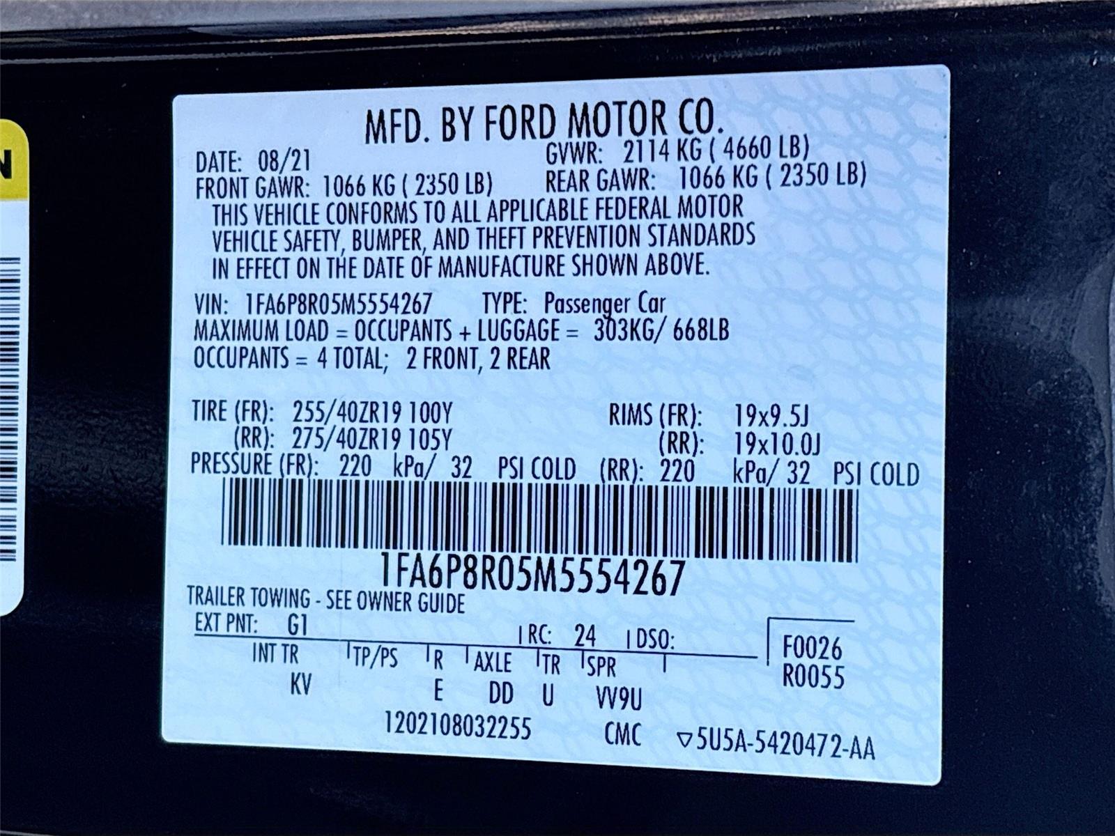 2021 Ford Mustang Mach 1