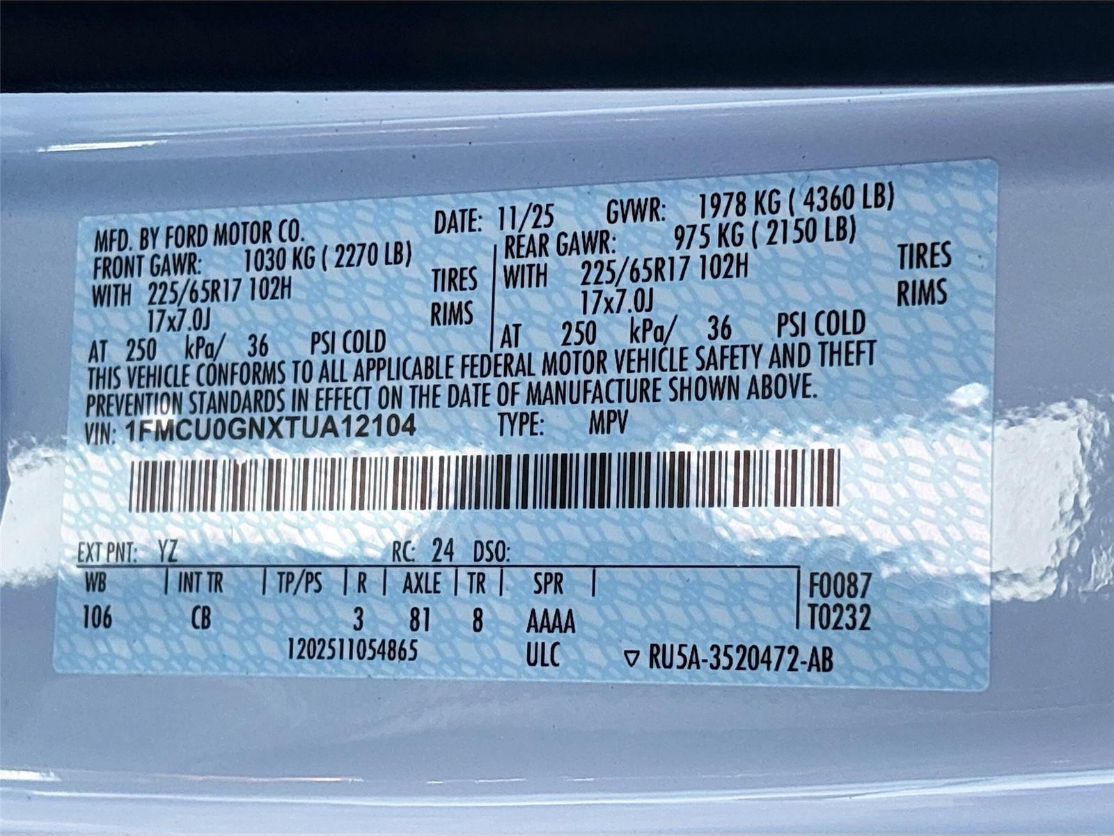 2026 Ford Escape Active