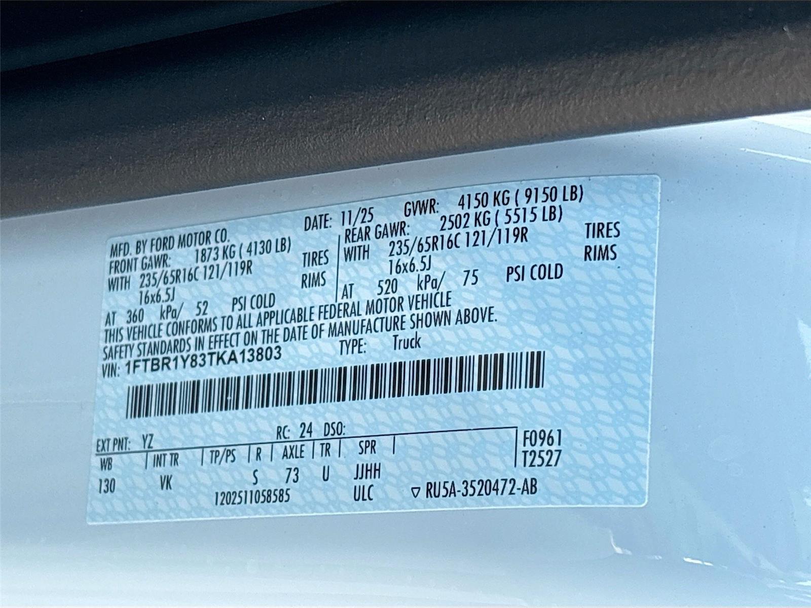 2026 Ford Transit Cargo Van