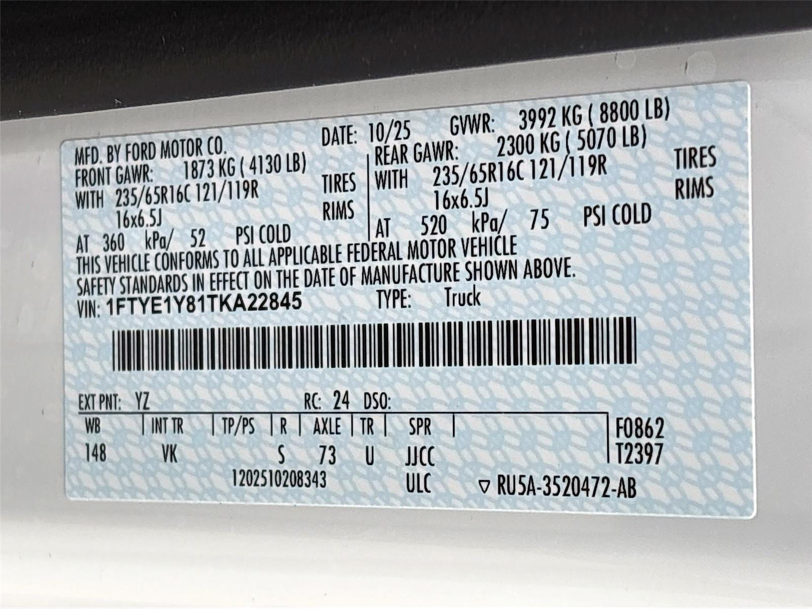 2026 Ford Transit Cargo Van