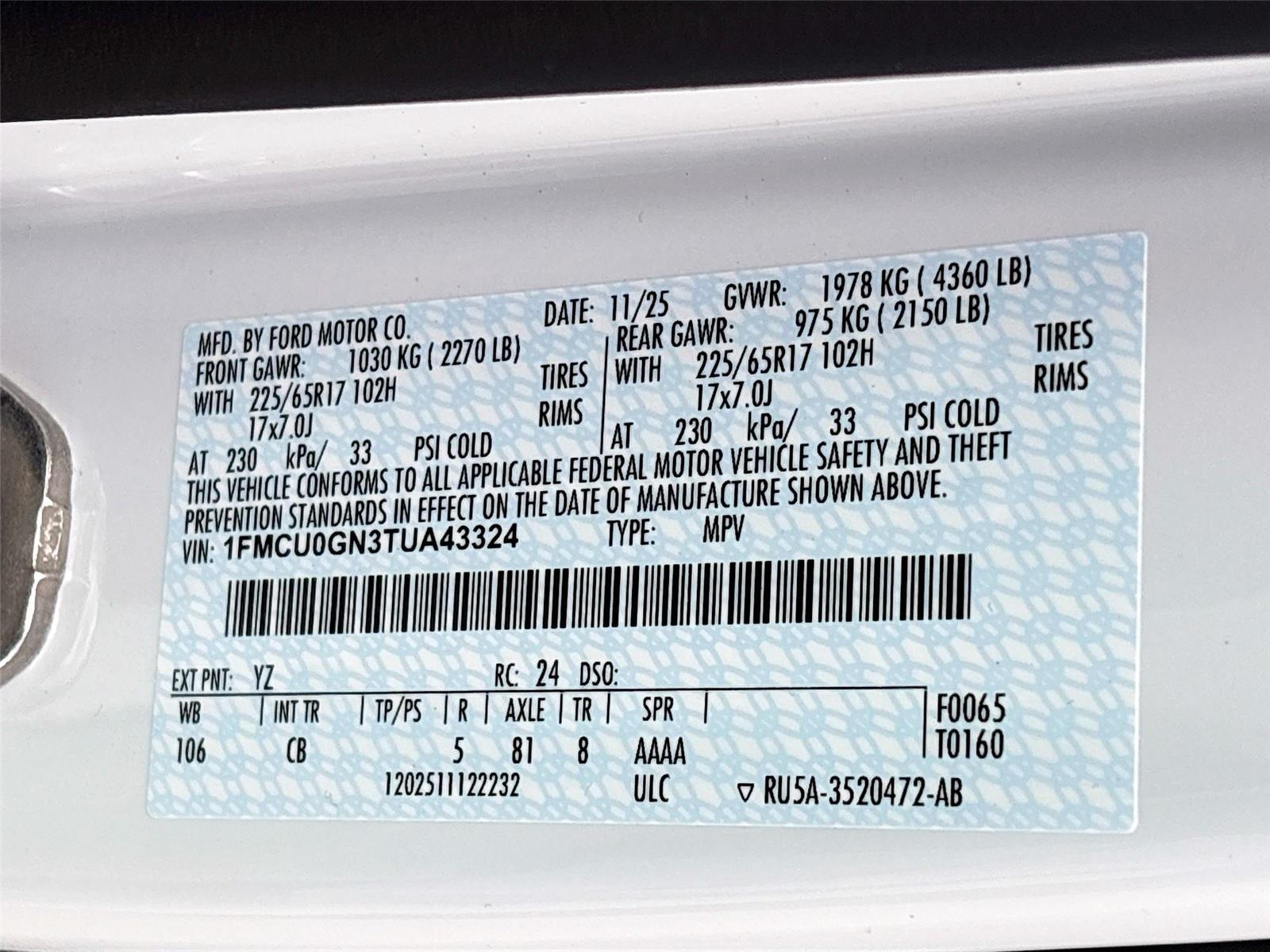 2026 Ford Escape Active