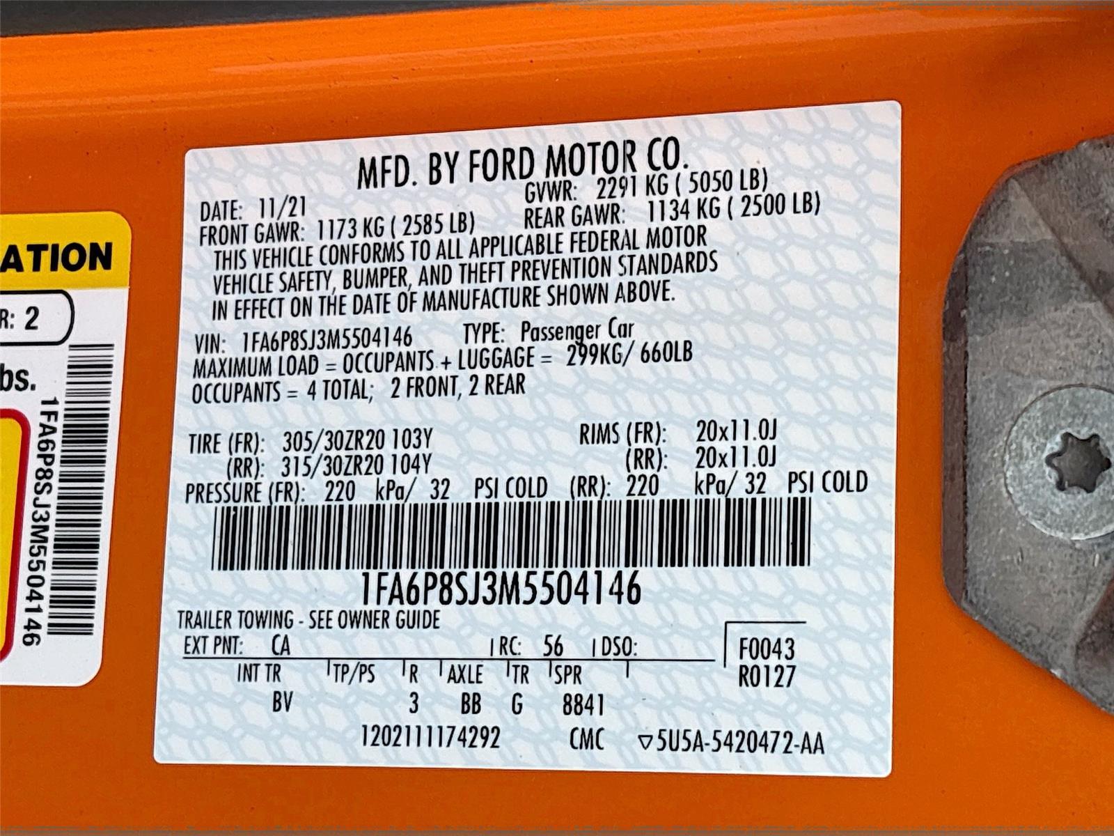 2021 Ford Mustang Shelby GT500