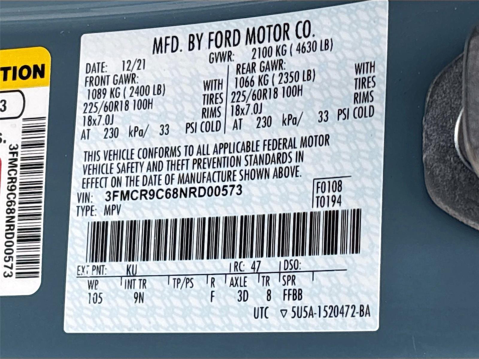 2022 Ford Bronco Sport Outer Banks