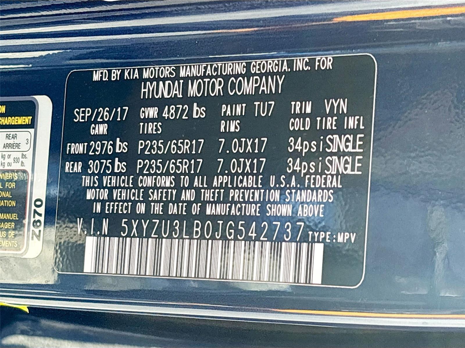 2018 Hyundai Santa Fe Sport 2.4L