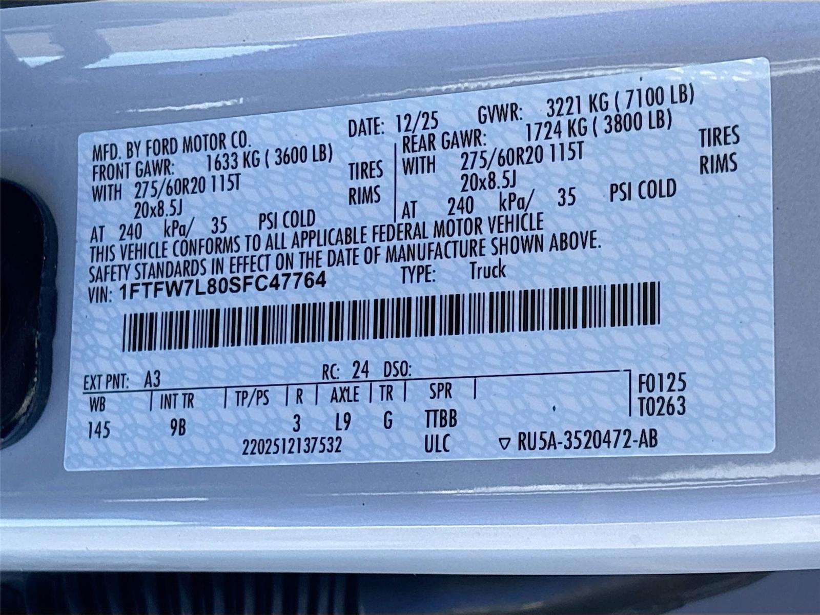 2025 Ford F-150 Platinum