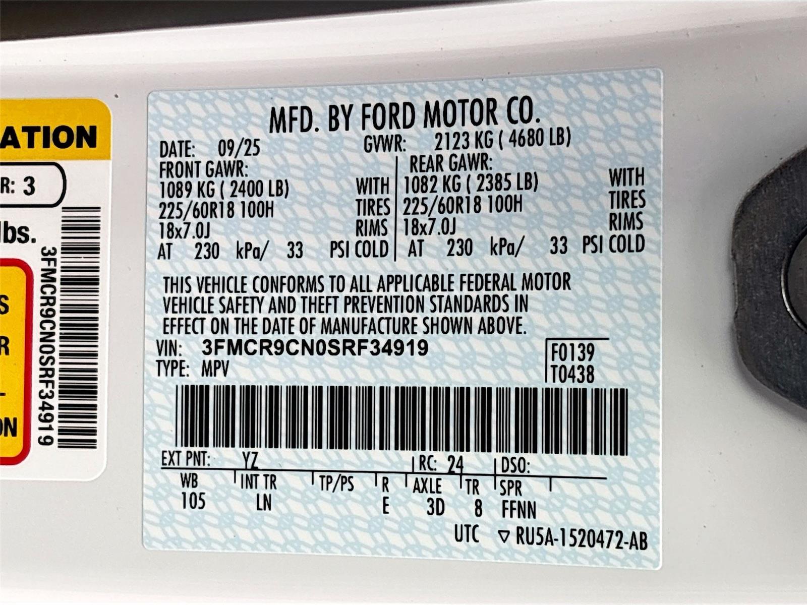 2025 Ford Bronco Sport Outer Banks