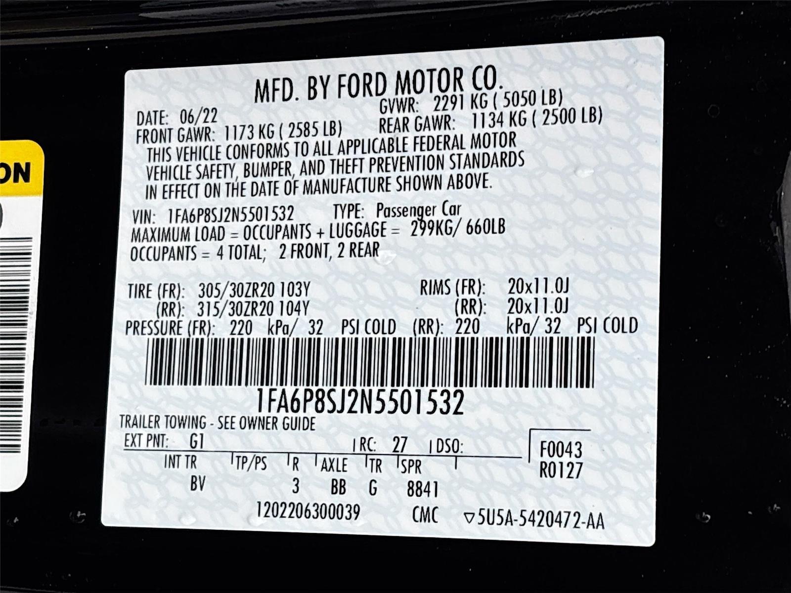 2022 FORD MUSTANG SHELBY GT500