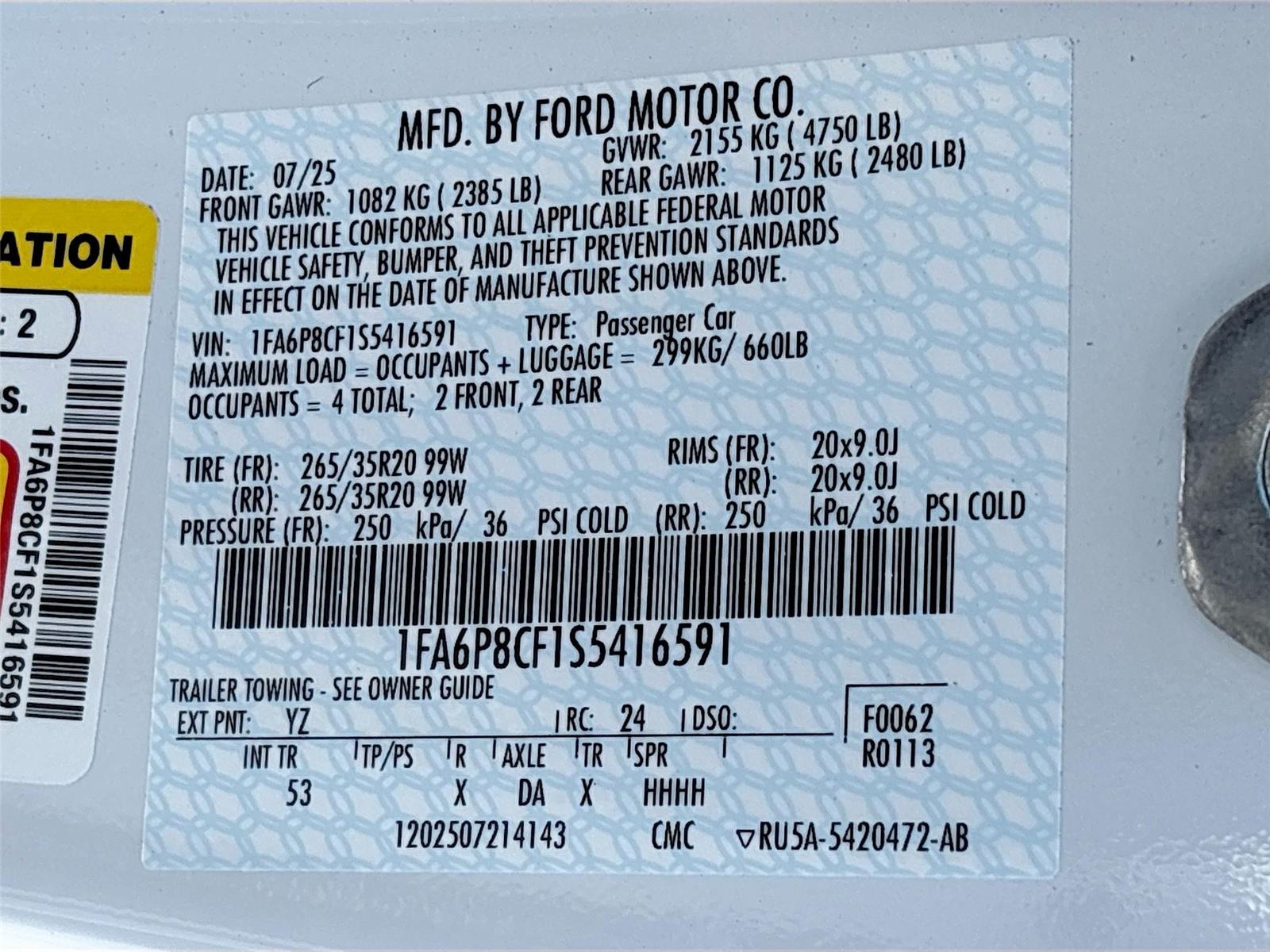 2025 Ford Mustang GT Premium