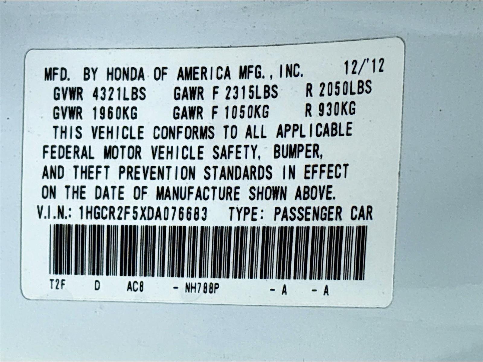 2013 Honda Accord Sdn Sport