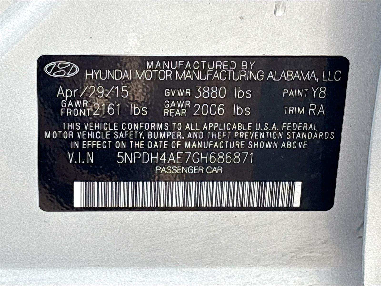 2016 Hyundai Elantra SE