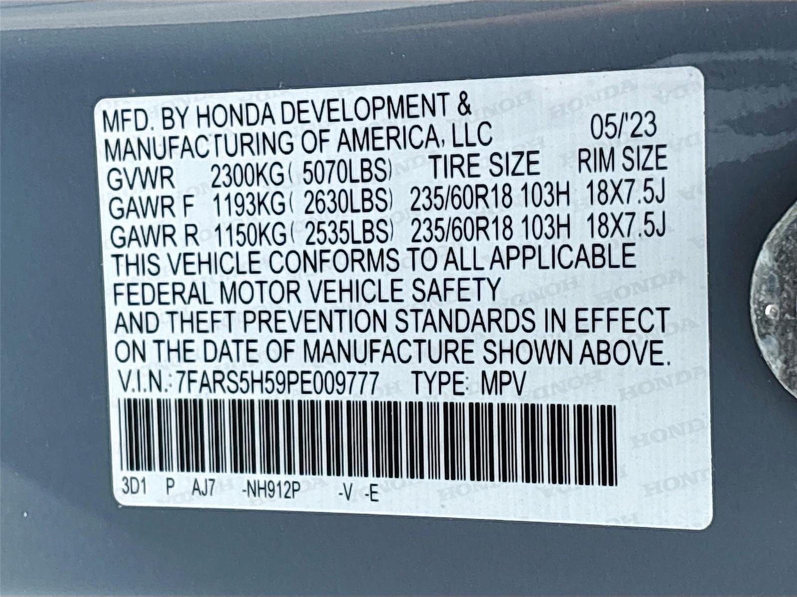 2023 Honda CR-V Hybrid Sport