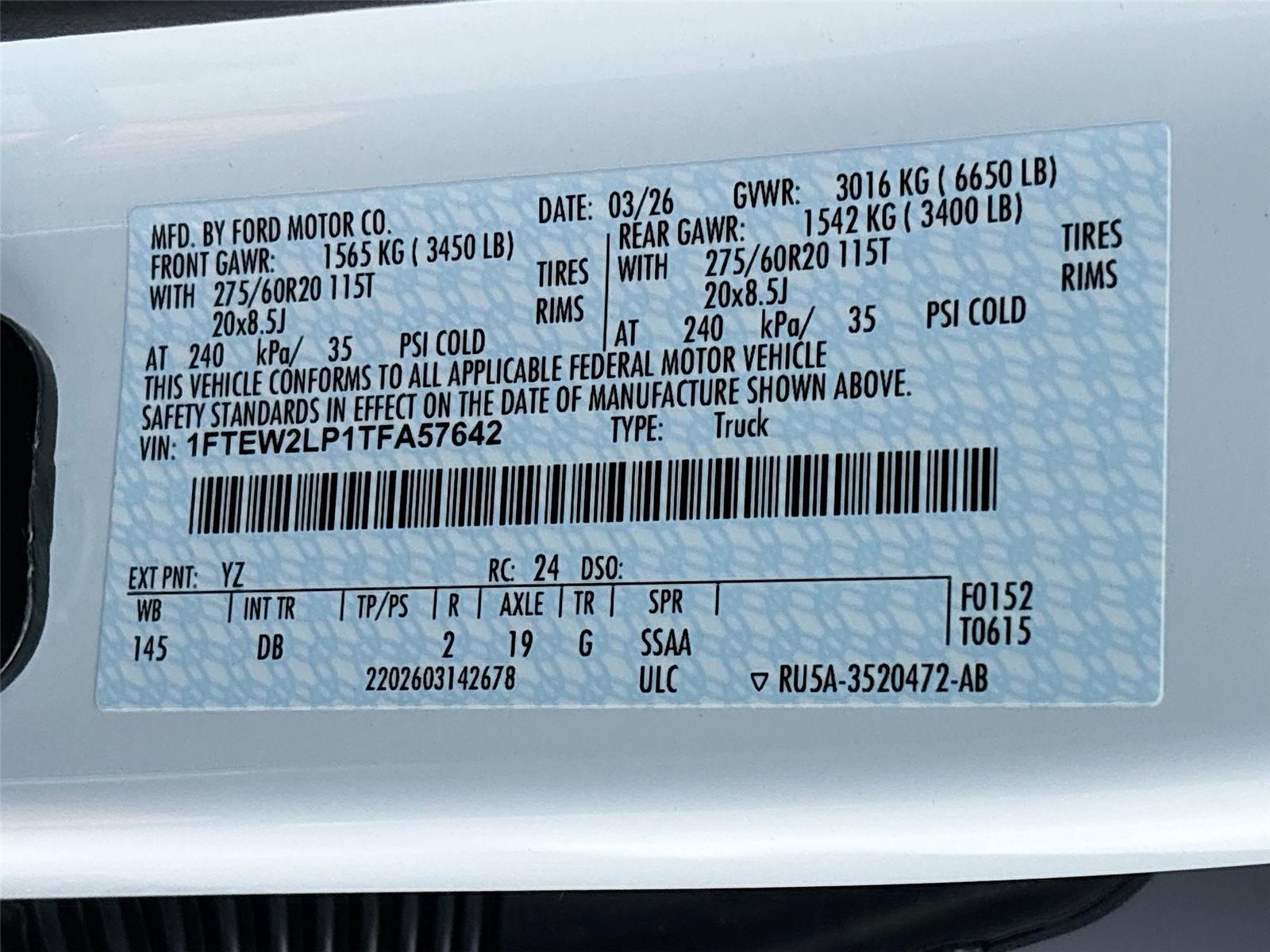 2026 Ford F-150 STX DARK TRAIL ACCESSORY PACKAGE