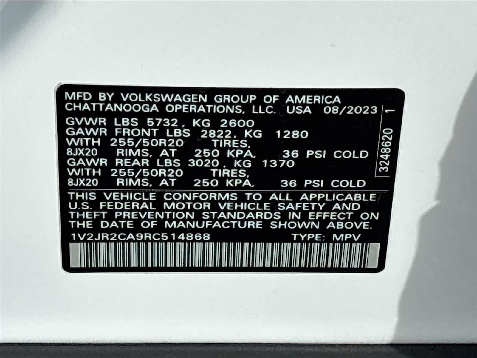 2024 Volkswagen Atlas 2.0T SE w/Technology
