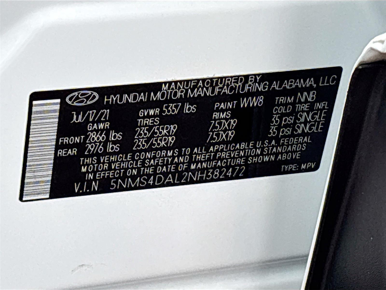 2022 Hyundai Santa Fe Limited