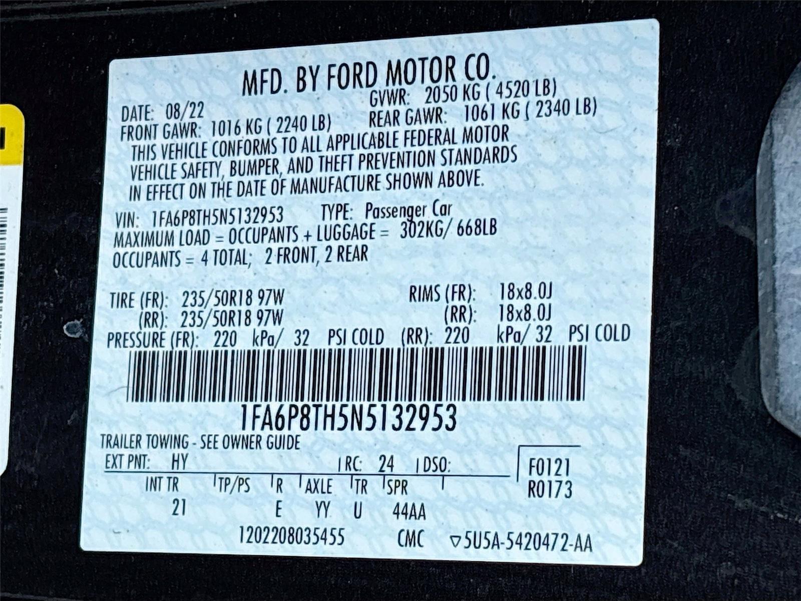 2022 Ford Mustang EcoBoost