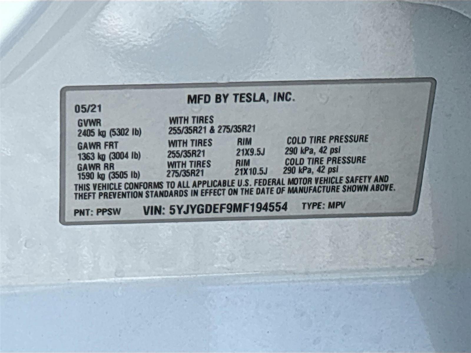 2021 Tesla Model Y Performance