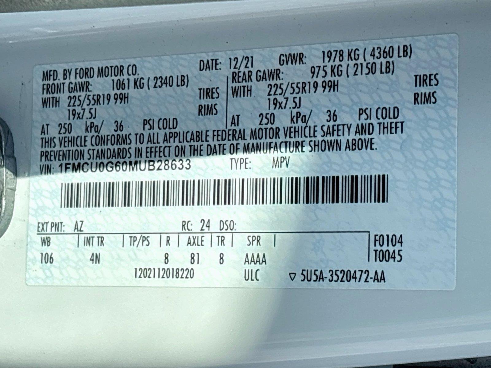 2021 Ford Escape SE