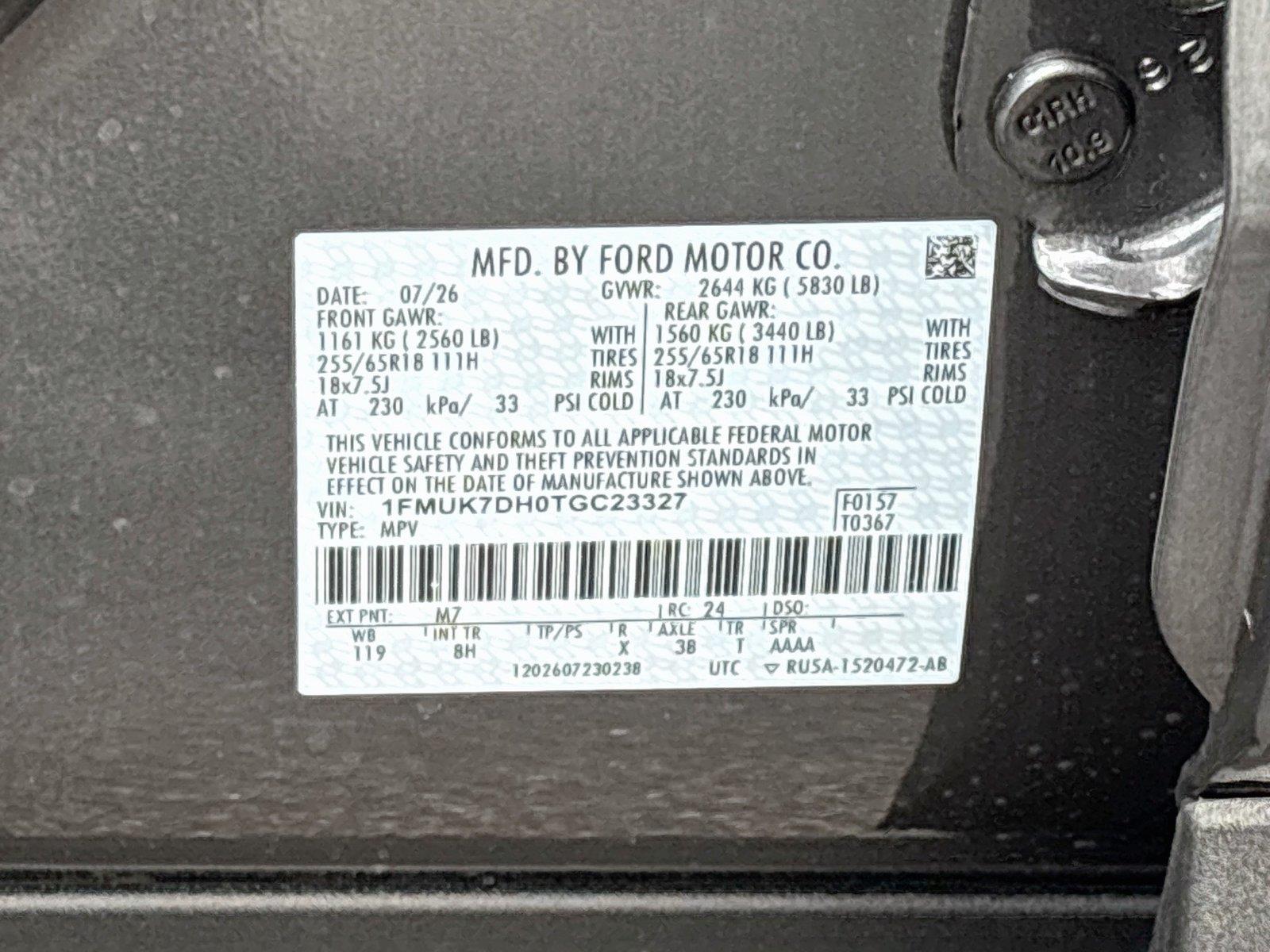 2026 Ford Explorer Active w/200A Pkg