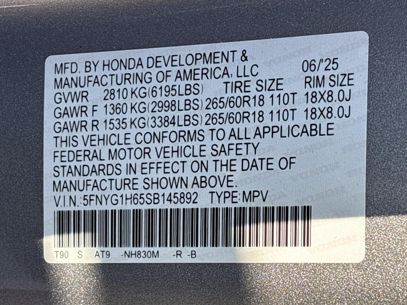 2025 Honda Pilot TrailSport