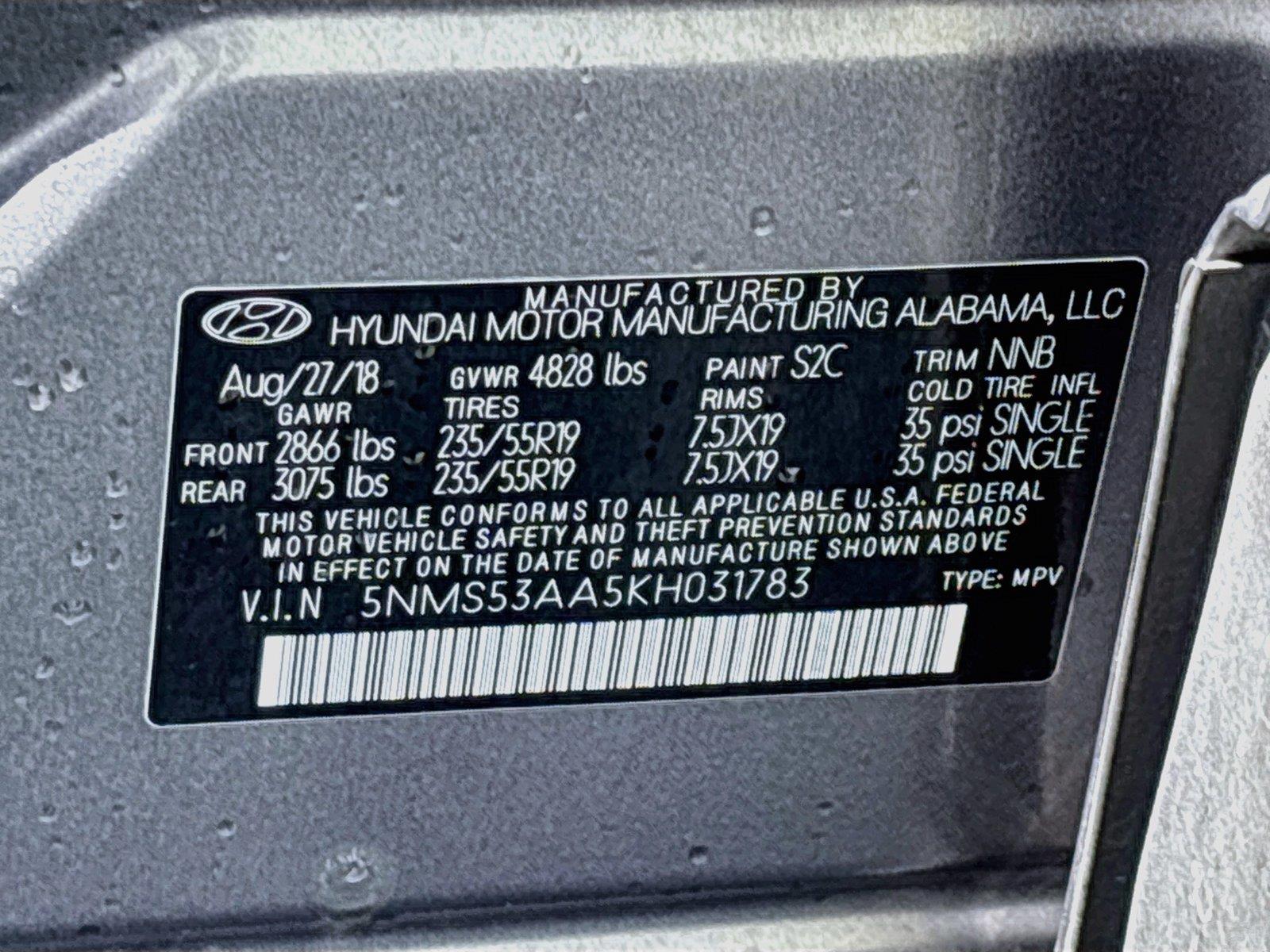 2019 Hyundai Santa Fe Ultimate