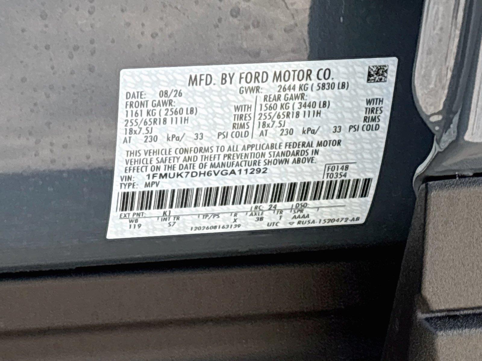 2027 Ford Explorer Active w/200A Pkg