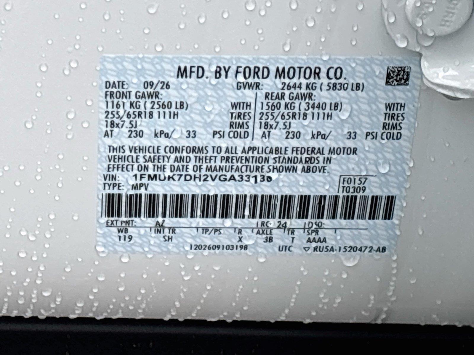 2027 Ford Explorer Active w/200A Pkg