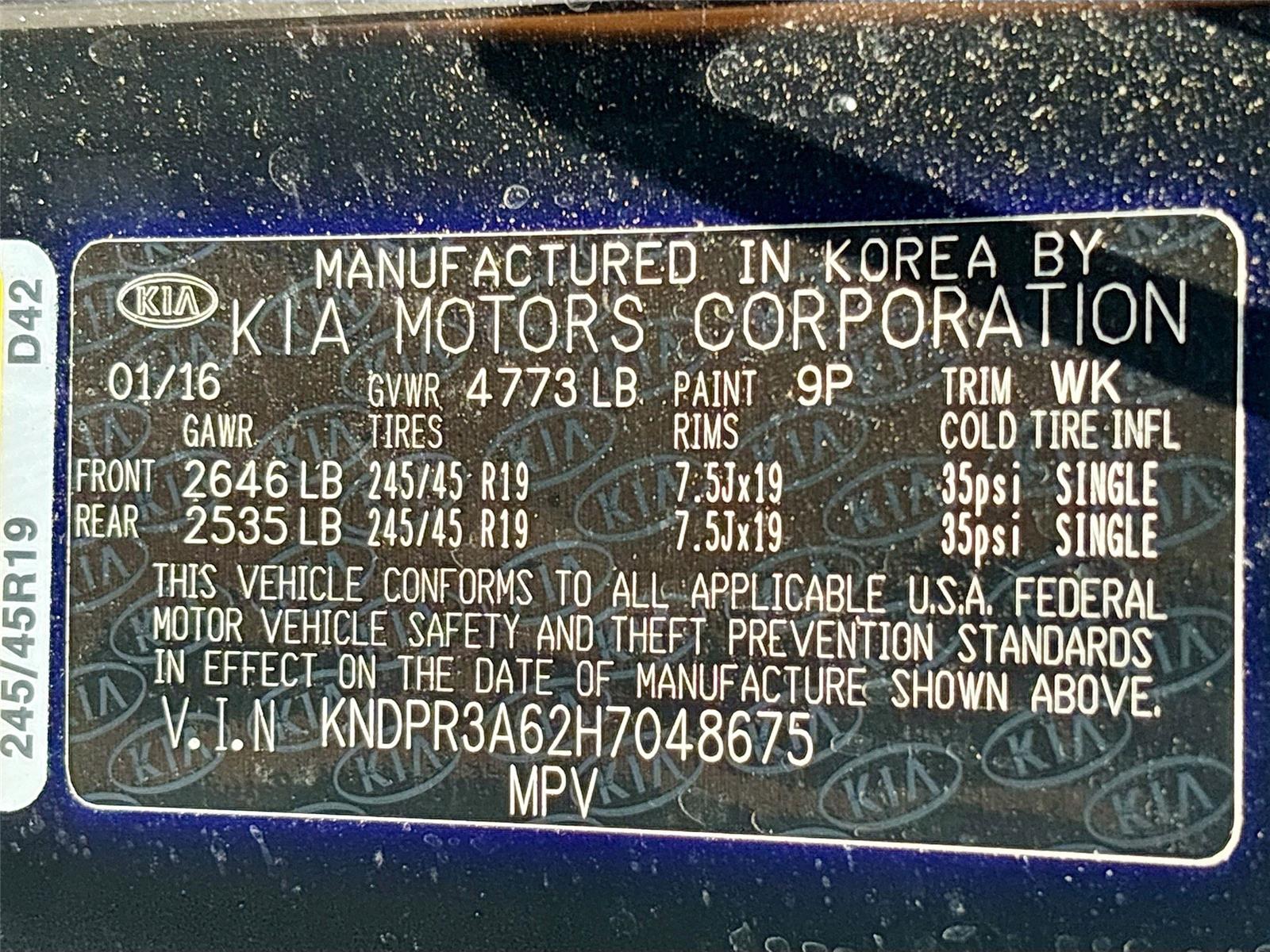 2017 Kia Sportage SX Turbo