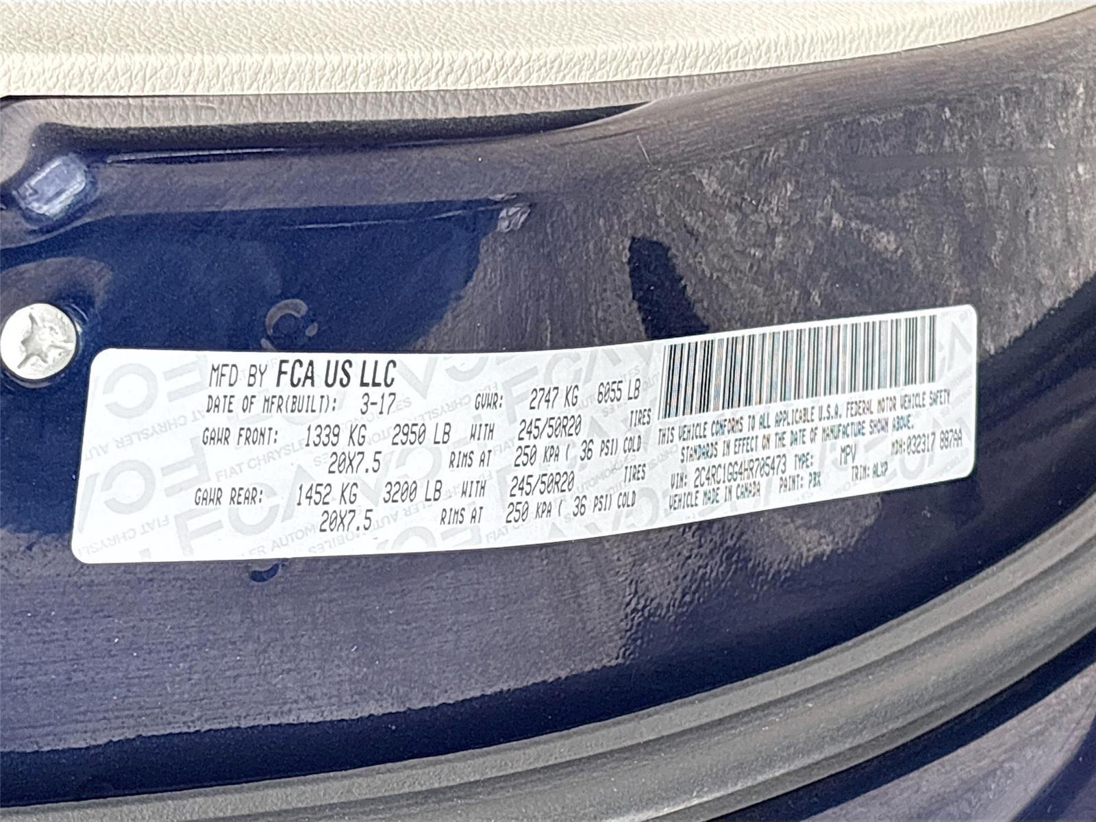 2017 Chrysler Pacifica Limited