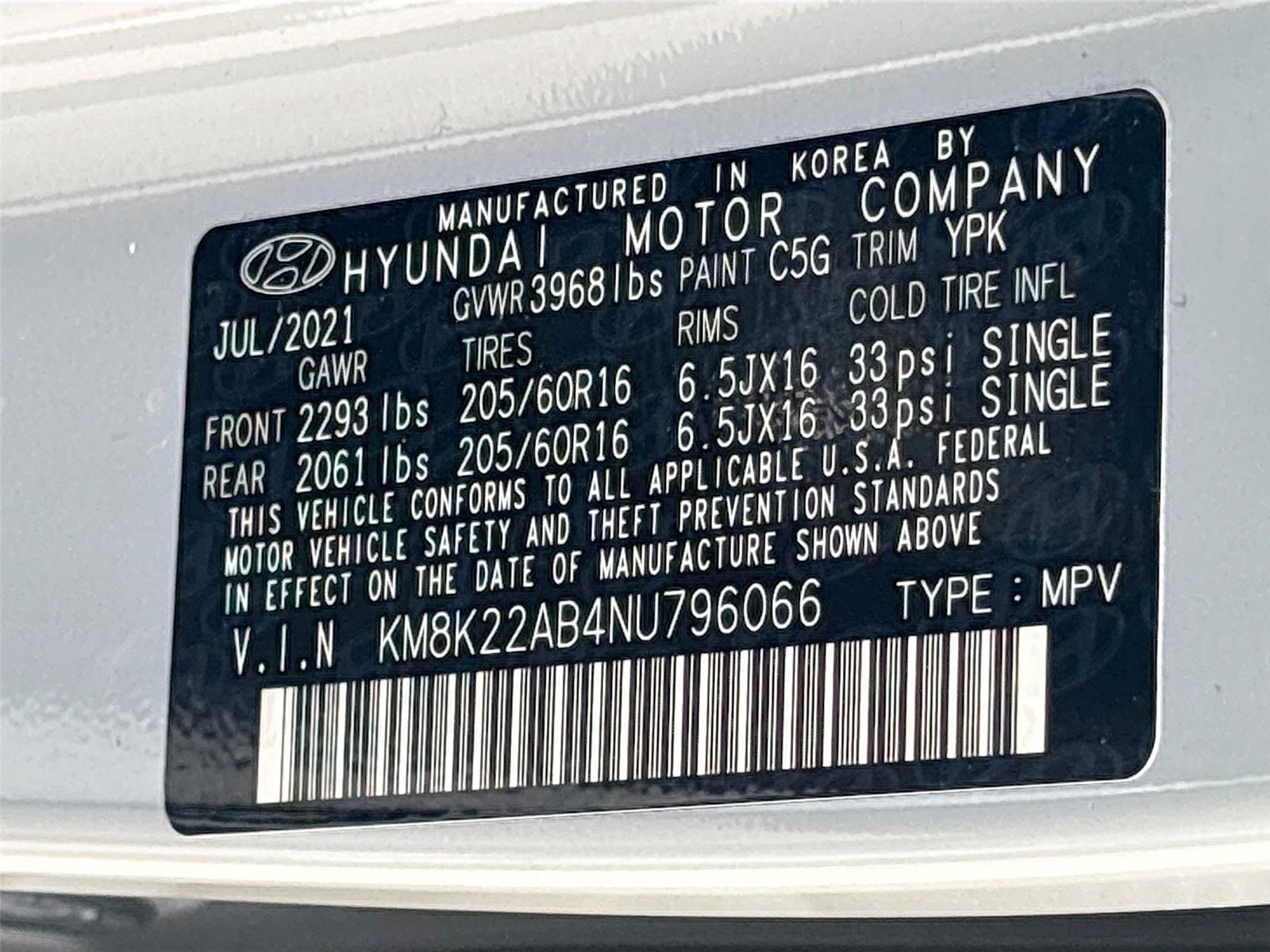 2022 Hyundai Kona SE