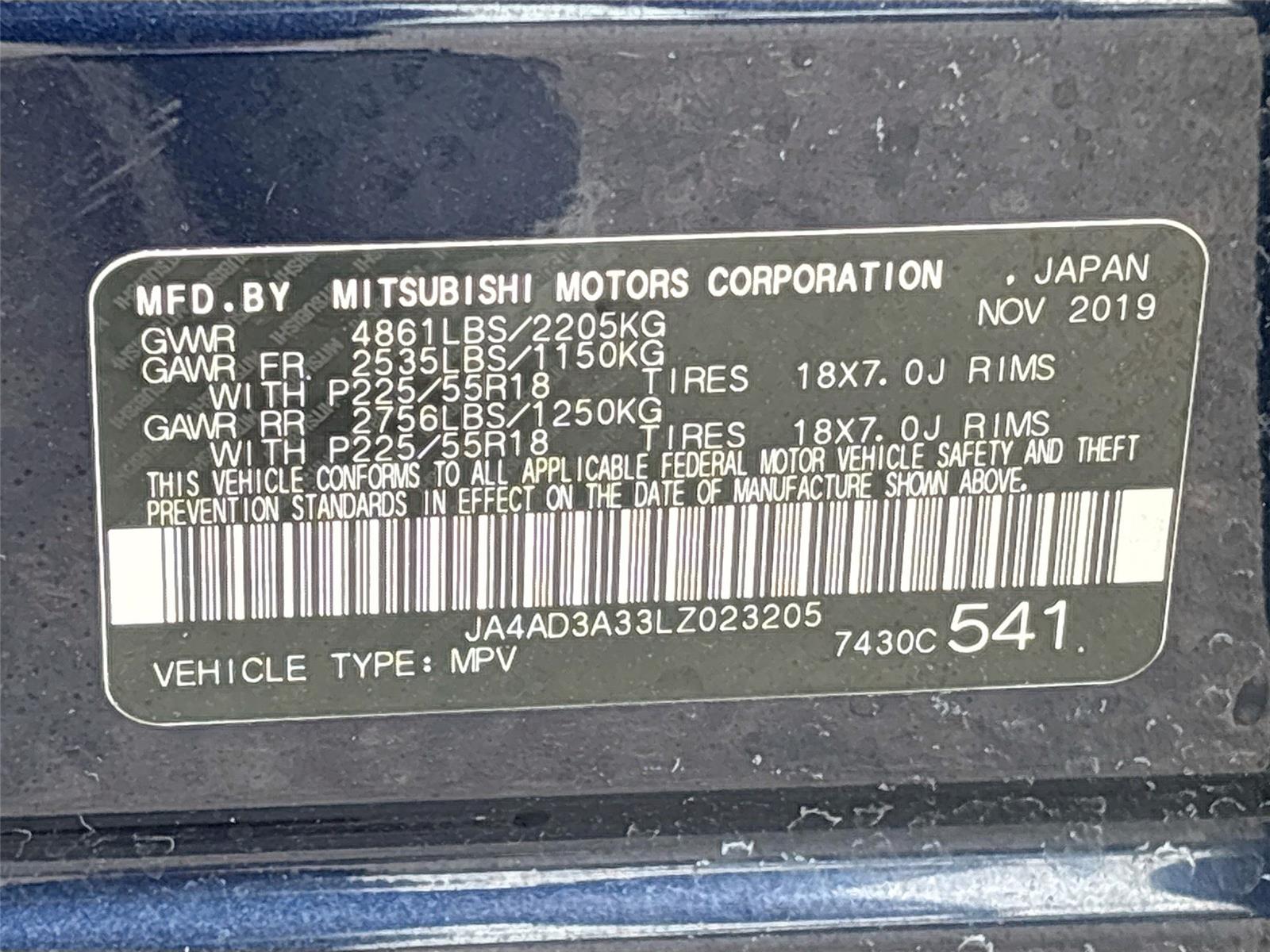 2020 Mitsubishi Outlander SE