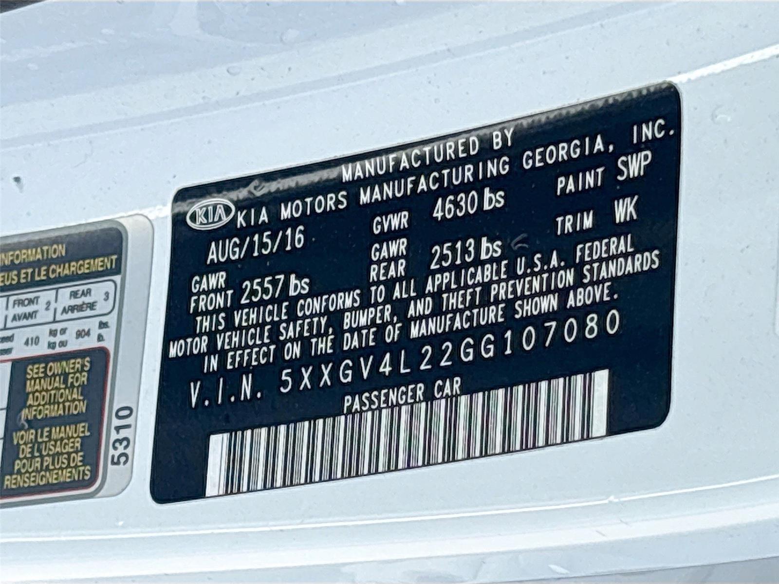 2016 Kia Optima SXL Turbo