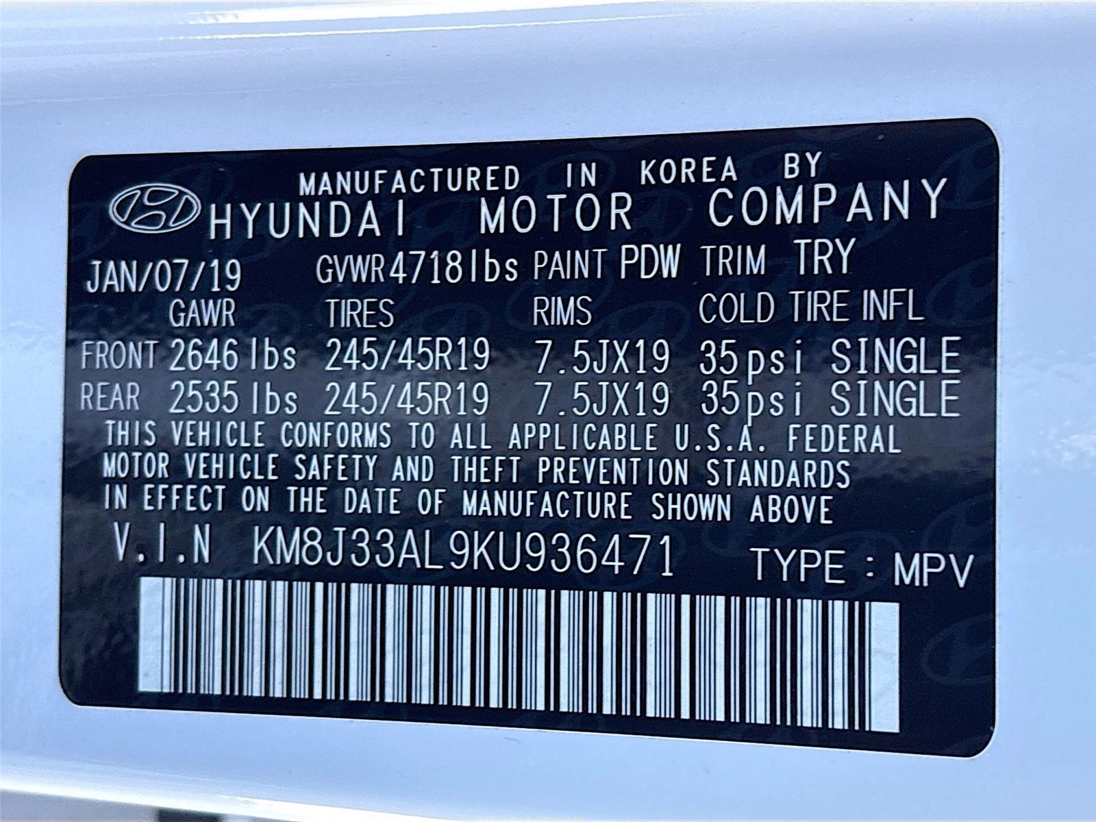 2019 Hyundai Tucson Night