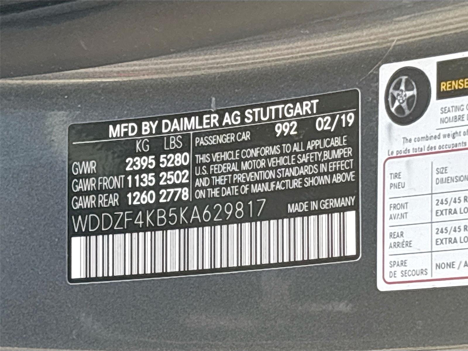 2019 Mercedes-Benz E-Class E 300