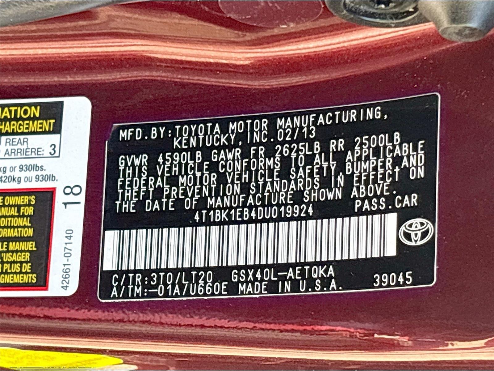 2013 Toyota Avalon XLE Touring