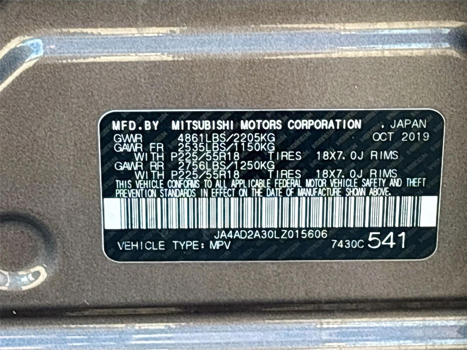 2020 Mitsubishi Outlander ES