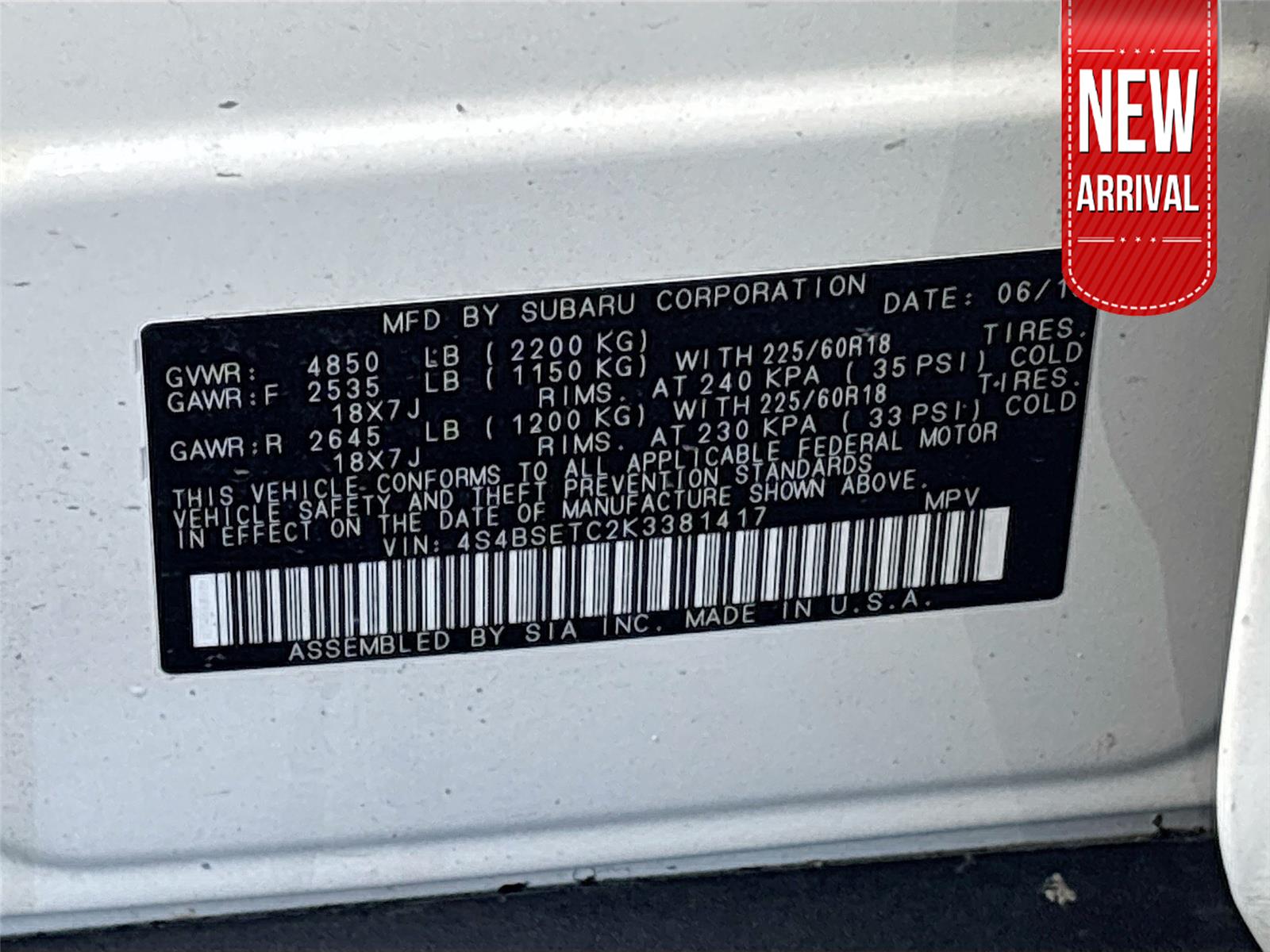 2019 Subaru Outback Touring