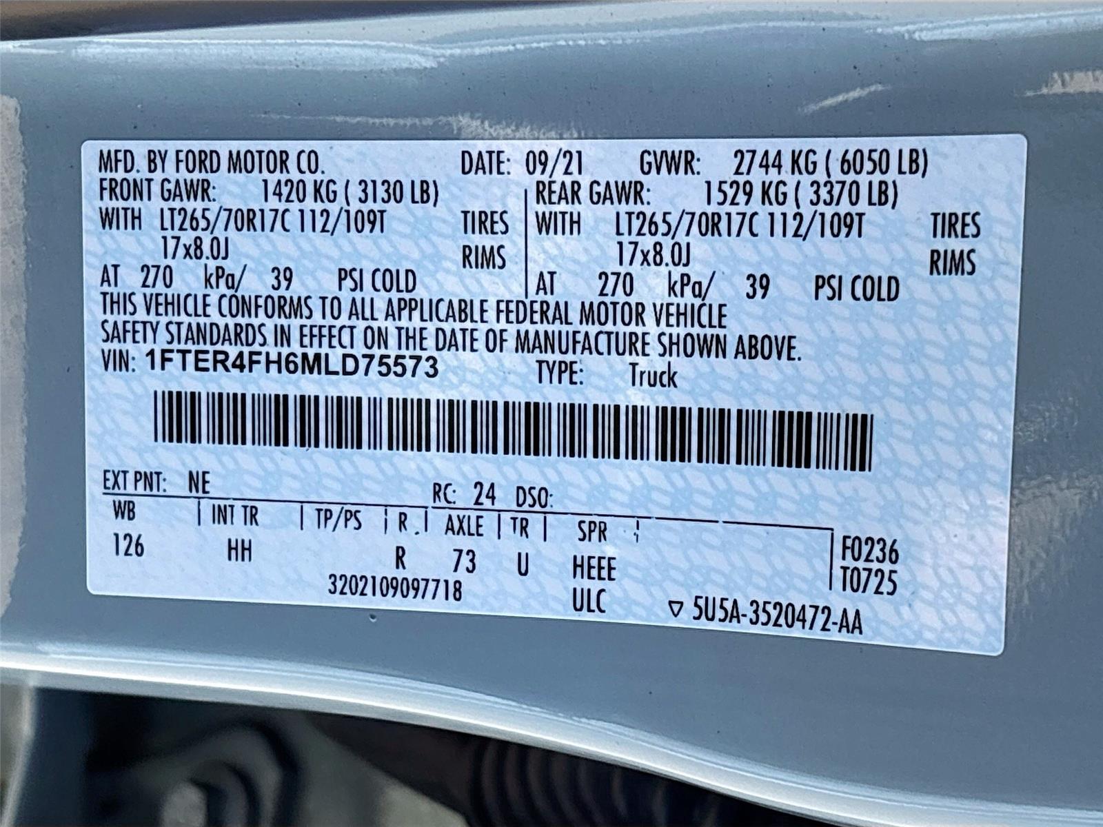 2021 Ford Ranger LARIAT