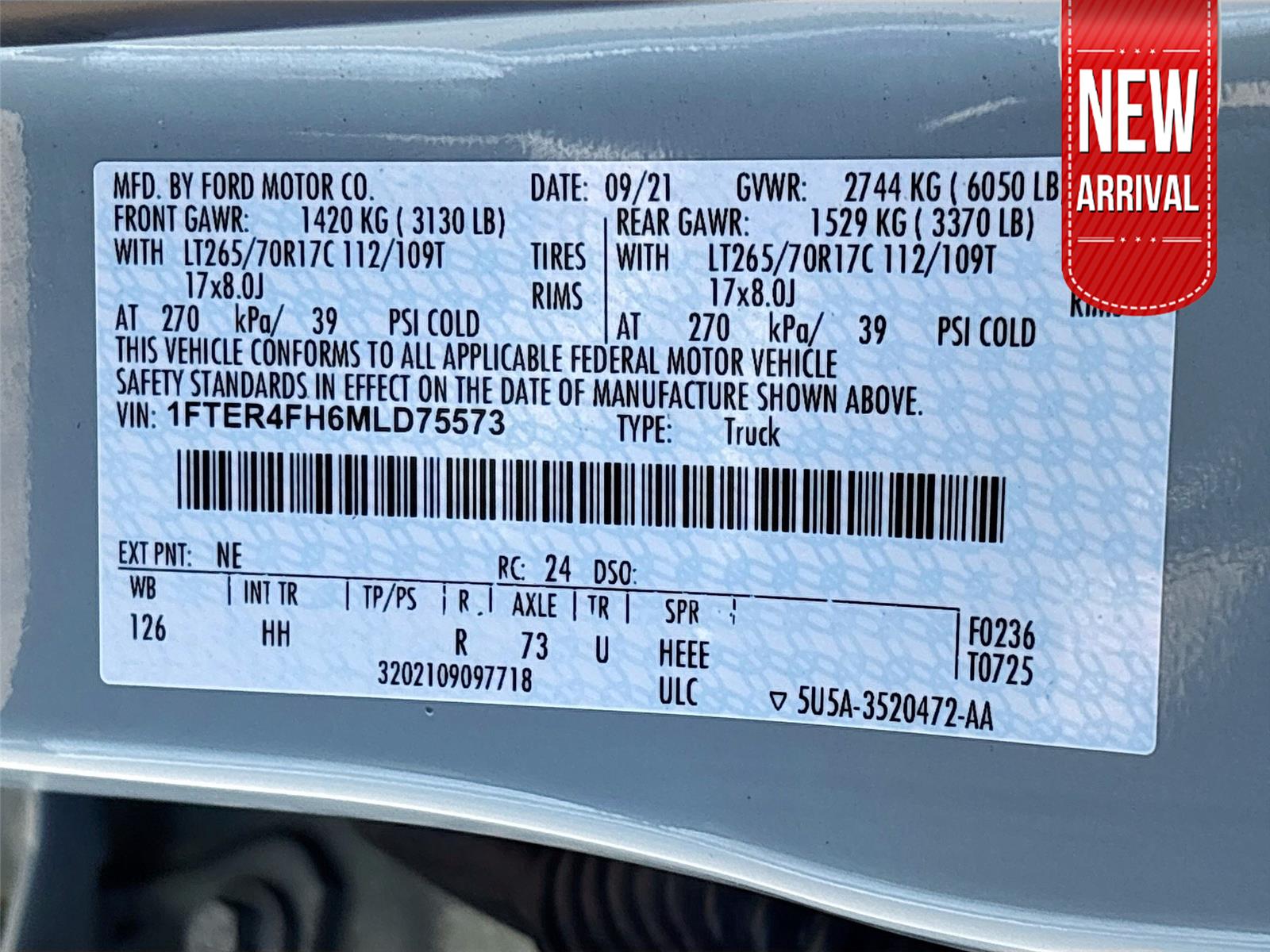 2021 Ford Ranger LARIAT