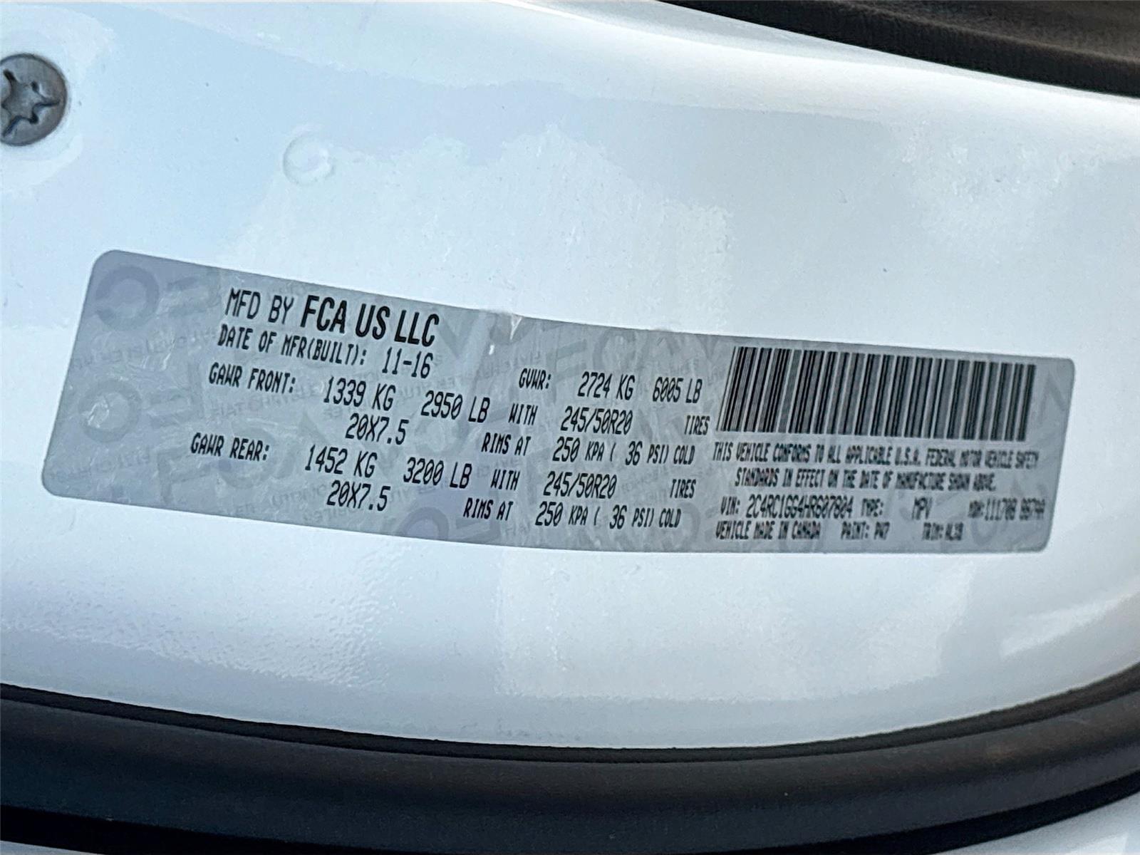 2017 Chrysler Pacifica Limited