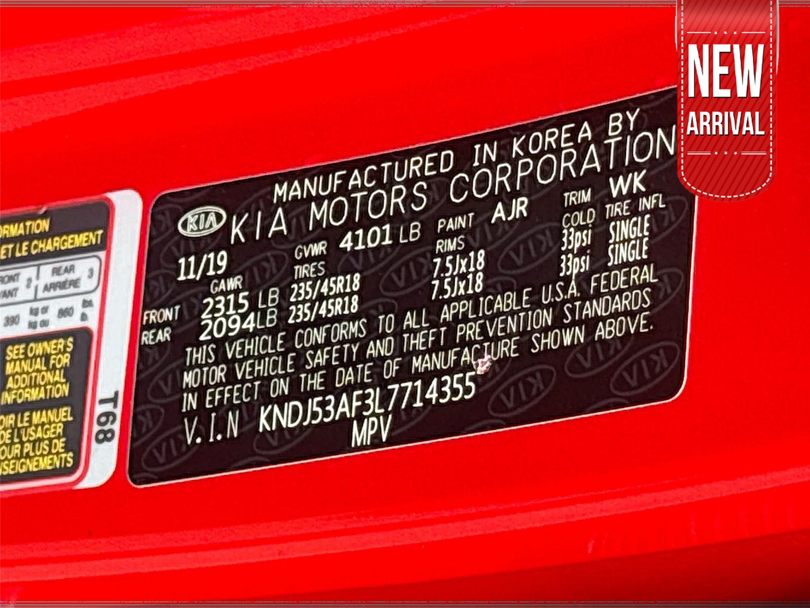 2020 KIA SOUL GT-LINE TU