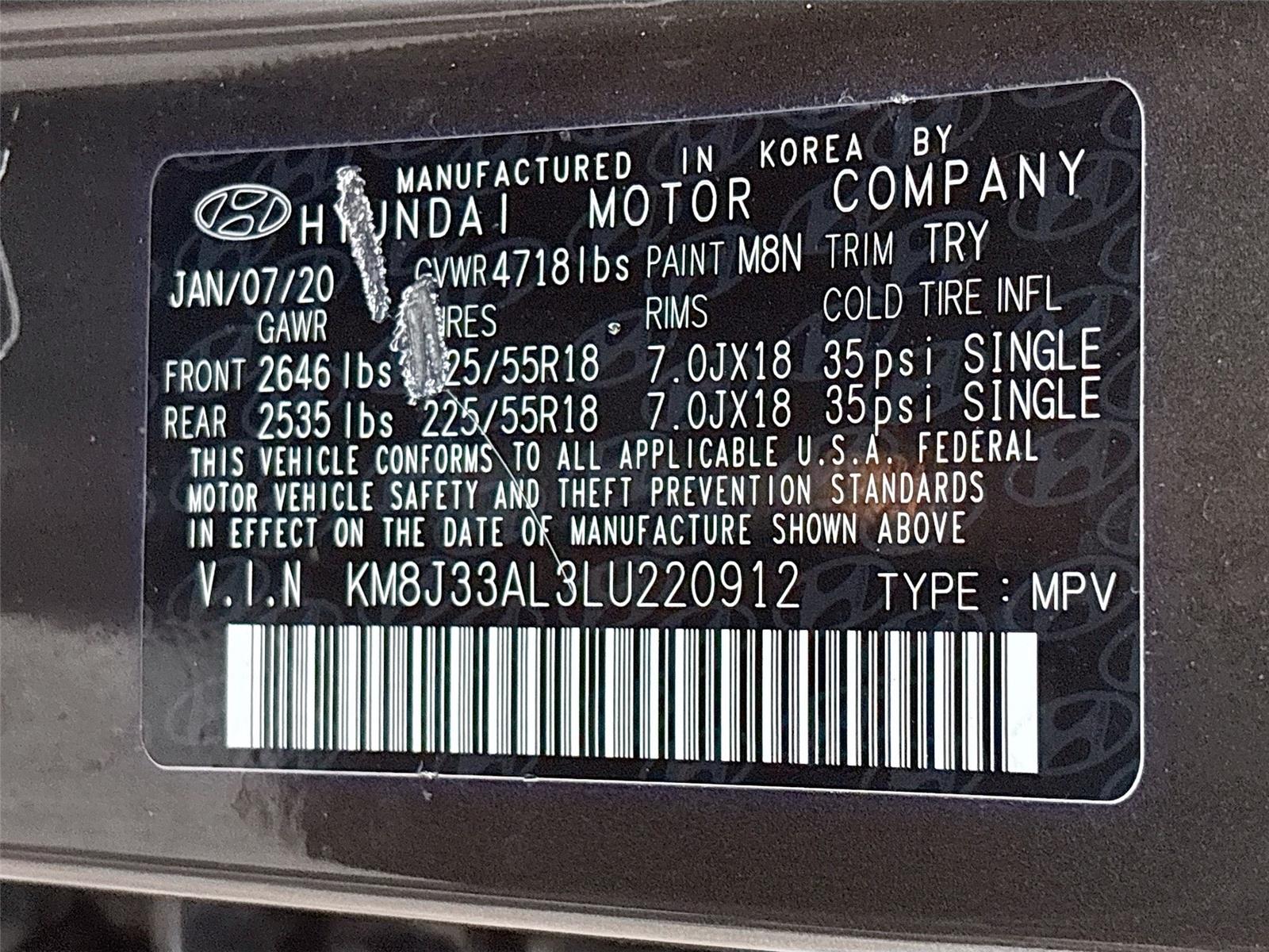 2020 Hyundai Tucson Ultimate