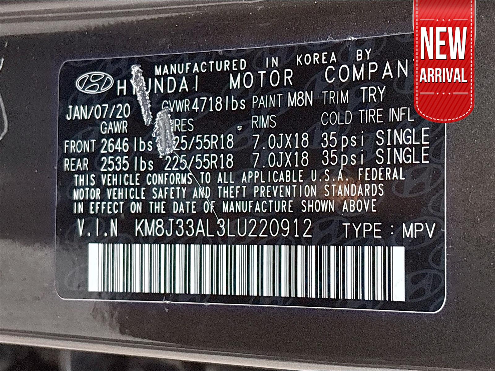 2020 Hyundai Tucson Ultimate