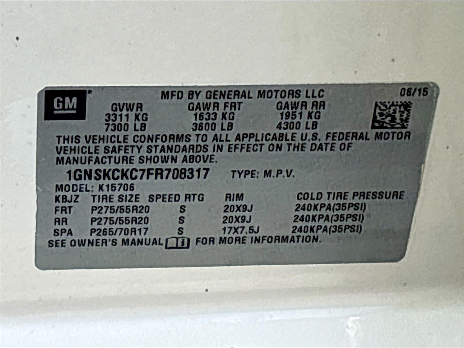 2015 Chevrolet Tahoe LTZ